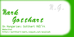 mark gotthart business card